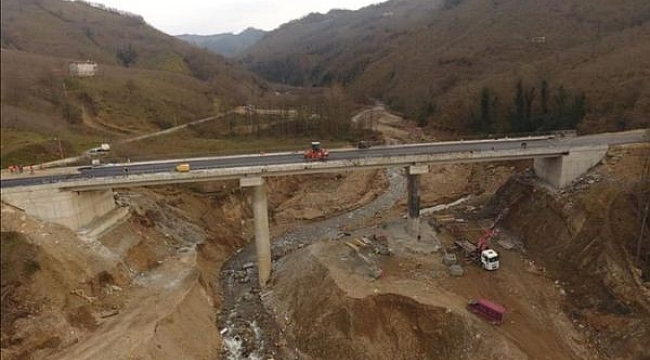 Giresun'da 5 askerin şehit olduğu menfezin yerine yapılan köprü hizmete açılıyor
