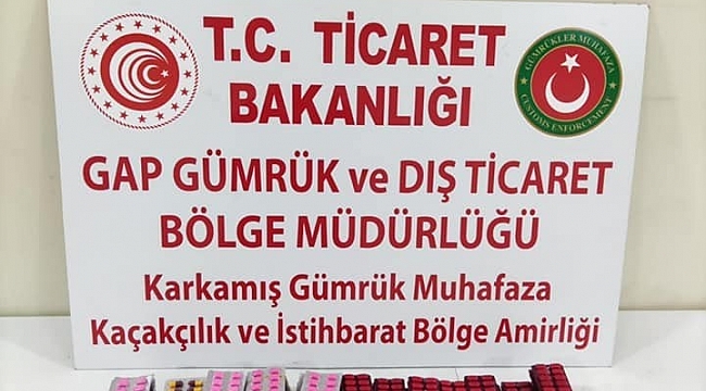 Gümrük kapısında ağrı kesici hap ele geçirildi