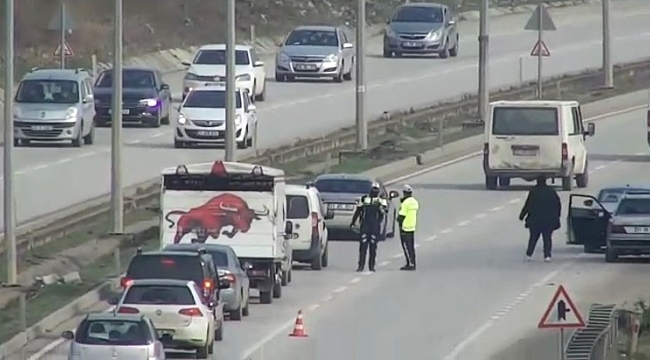 Hatay'da drone destekli trafik denetimi