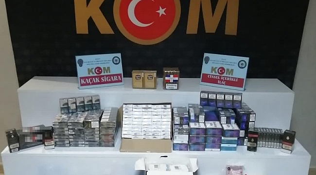 Hatay'da kaçak tütün ve içki operasyonu