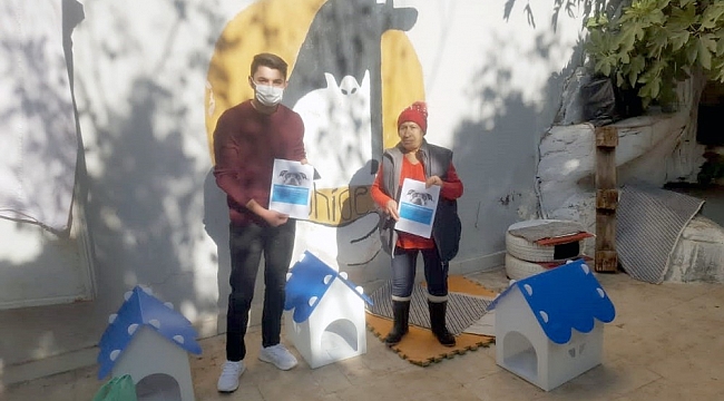 HKÜ'lü öğrenciler sokak hayvanlarına umut oldu