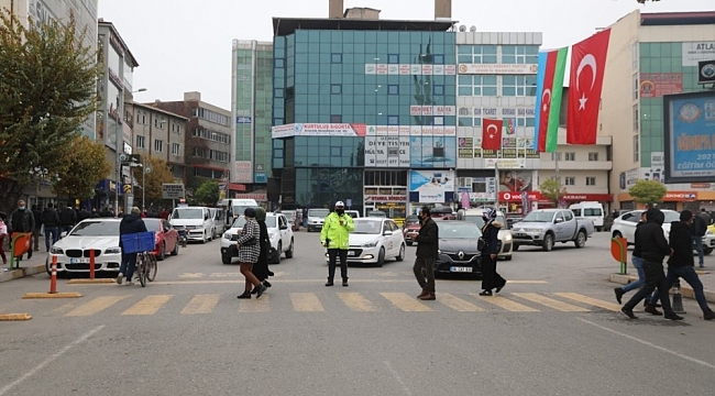 Iğdır'da önce yaya uygulaması gerçekleşti