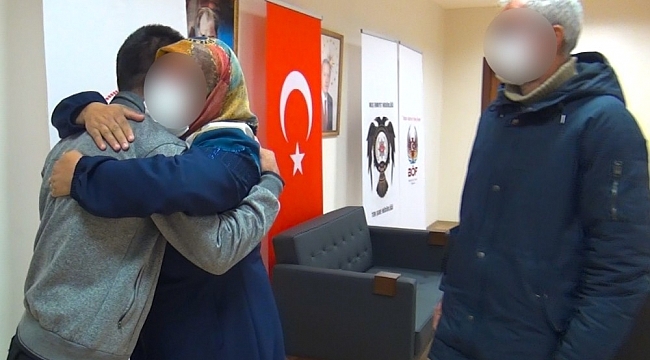İkna edilen örgüt mensubu ailesiyle buluştu