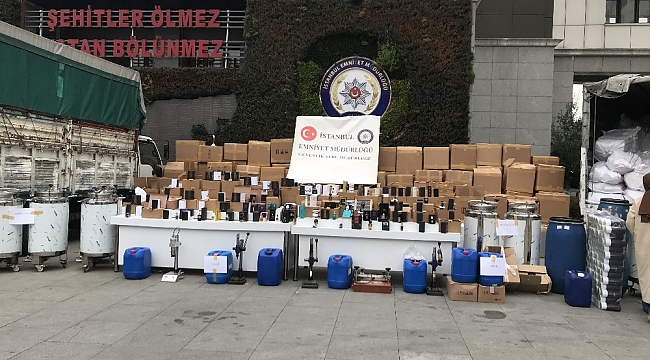 İstanbul'da sahte parfüm operasyonu: 3 tona yakın sahte ürün ele geçirildi