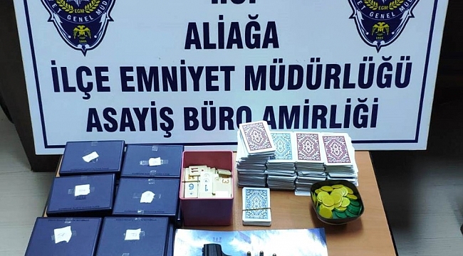İzmir'de kumar baskında 14 kişiye ceza