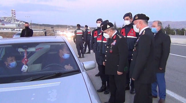 Jandarma Genel Komutan Yardımcısı Koç'tan yılbaşı öncesi yol denetimi