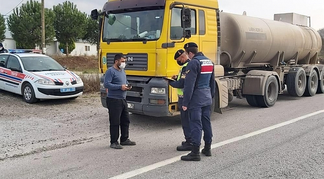 Jandarma trafik 287 araca 153 bin lira ceza uyguladı
