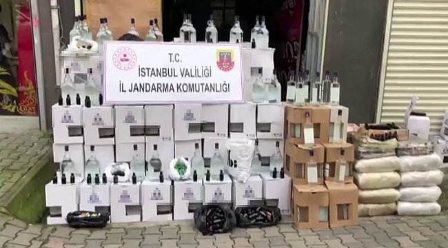 Jandarma'dan sahte içki satışı operasyonu: 1 gözaltı