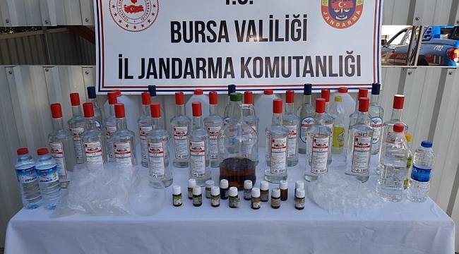 Jandarmadan yılbaşı öncesi sahte içki operasyonu