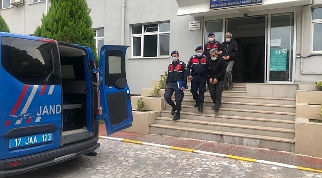 Kablo hırsızlığı yapan 2 şüpheliyi jandarma yakaladı