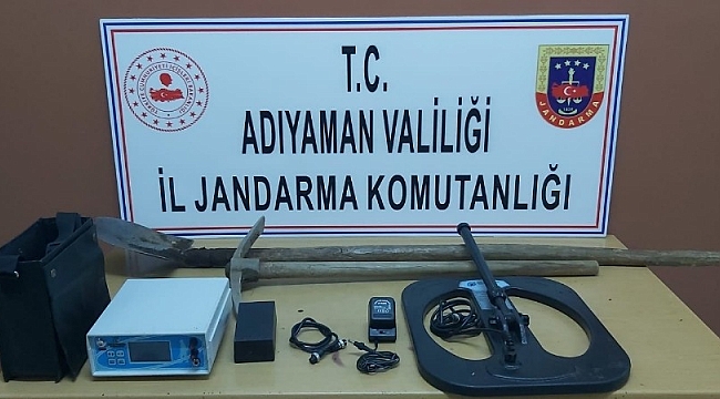 Kaçak kazı yapan şahıslar yakalandı