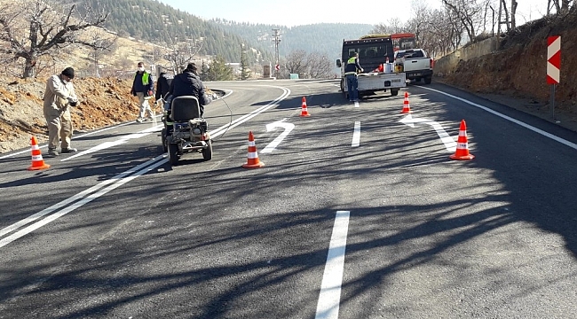 Kahramanmaraş'ta yol yapım çalışmaları