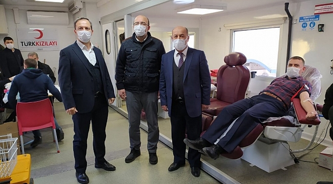 Kan bağışı kampanyasına destek