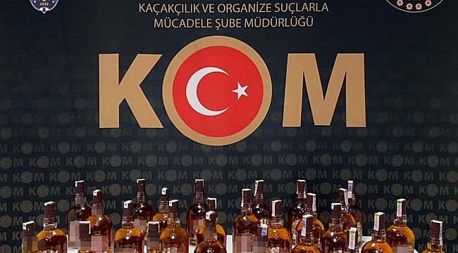 Karabük'te kaçak alkol yakalandı