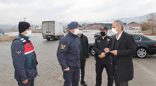 Kaymakam Deniz Pişkin, uygulama noktalarını denetledi
