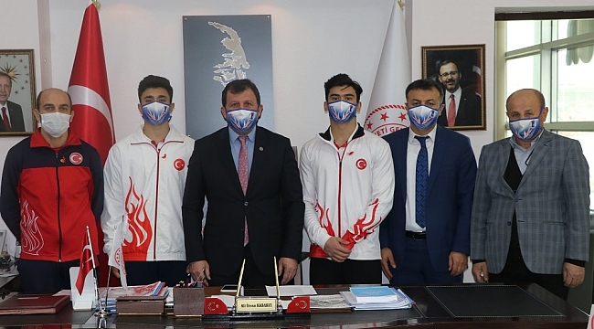 Kayseri'nin gururları Kabakcı'yı ziyaret etti