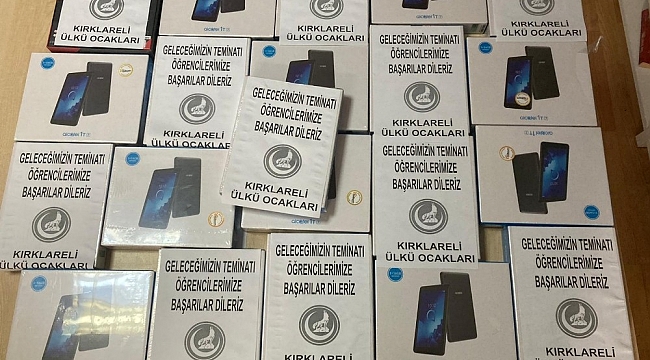 Kırklareli'de eğitime tablet desteği