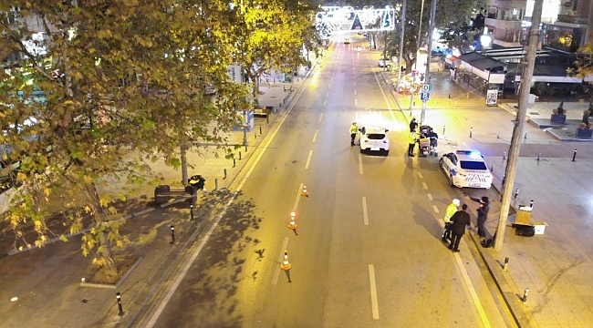 Kısıtlama sonrası Bağdat Caddesi havadan drone ile görüntülendi