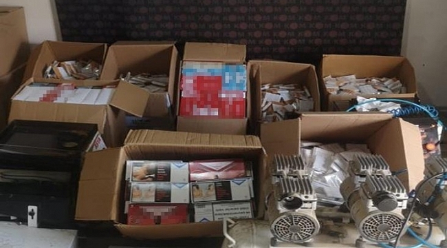 Kocaeli'de 78 bin 360 makaron ele geçirildi