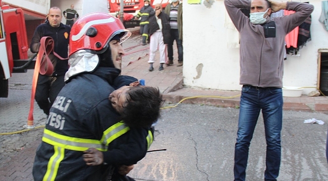 Kocaeli'de alevler içerisinden çıkarılan 4 yaşındaki çocuk hayatını kaybetti