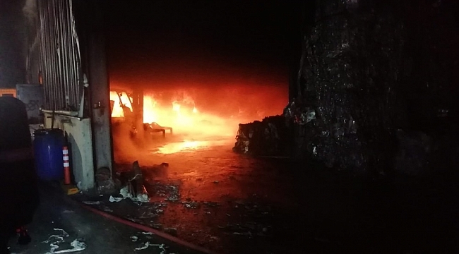 Kocaeli'de fabrika yangını