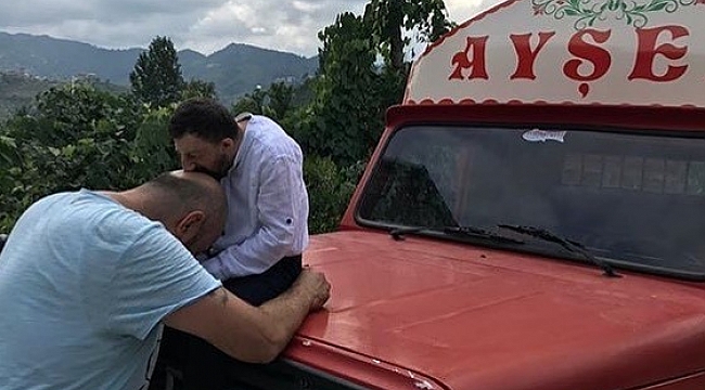 Köksal Baba'nın hayali gerçek oldu; kırmızı kamyonetine kavuştu