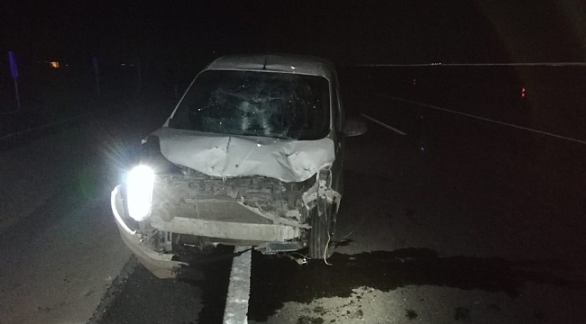 Kontrolden çıkan araç bariyerlere çarptı: 1 yaralı