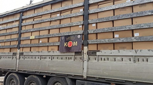 Konya'da 9 ton 230 kilogram kaçak tütün ele geçirildi