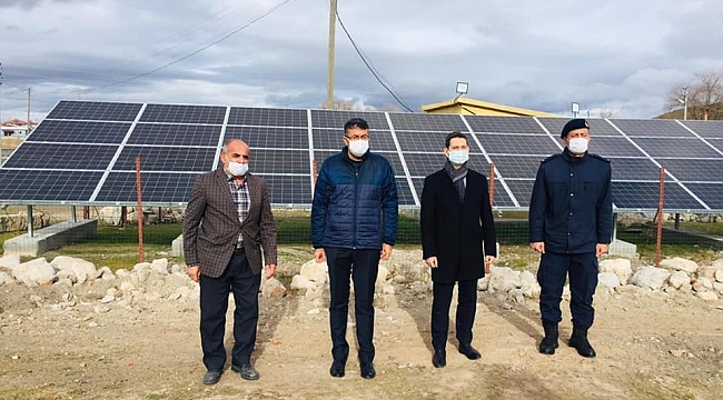 Köye kurulan güneş enerji sistemiyle elektrik kullanımında yüzde 50 tasarruf