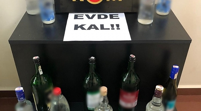 Kuşadası'nda sahte içki operasyonu, 3 şüpheli gözaltına alındı