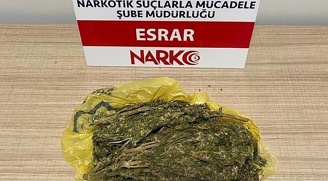 Kütahya'da 500 gram esrar ele geçirildi
