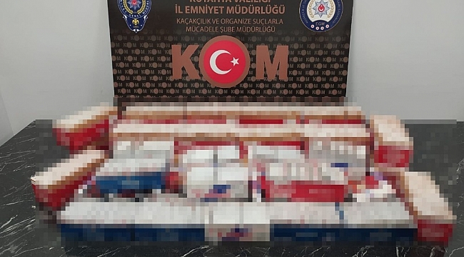 Kütahya'da kaçak tütün ve sigara operasyonu
