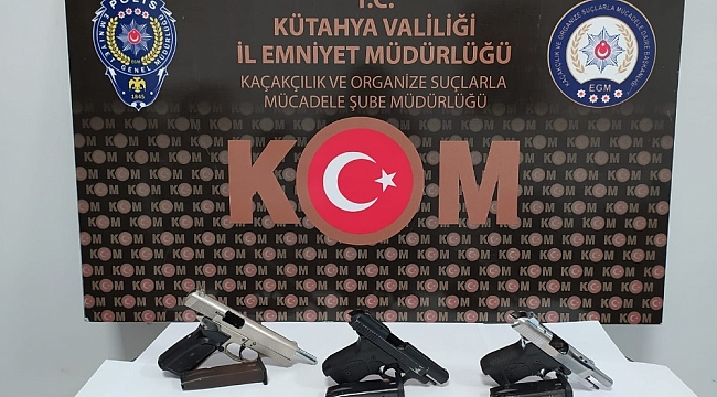 Kütahya'da silah kaçaklığı operasyonu: 2 gözaltı