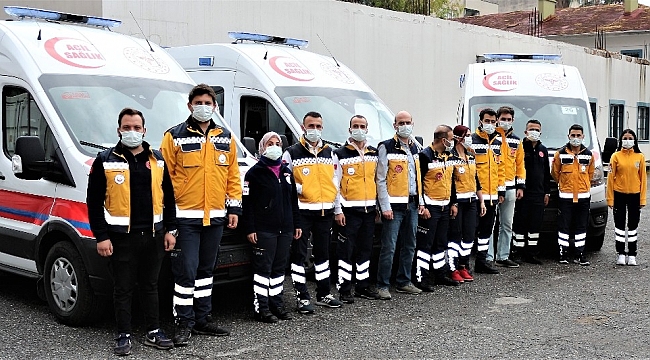 Mersin'e gönderilen 3 adet yeni doğan ambulansı hizmete girdi