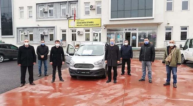 Meslek lisesine otomobil hibe edildi
