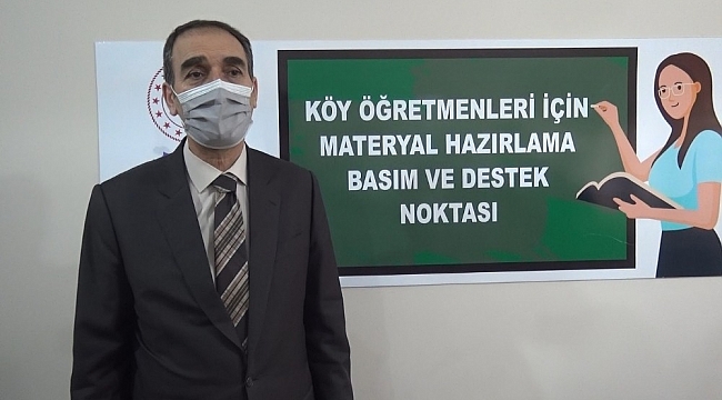 Muş'ta köy okulu öğretmenleri için materyal hazırlama noktası kuruldu