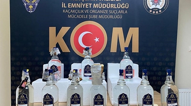 Nevşehir'de 20 litre etilalkol ve alkol aroması ele geçirildi