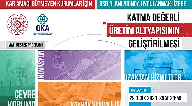 OKA'nın 21 milyon TL bütçeli destek programına başvuru süresi uzatıldı