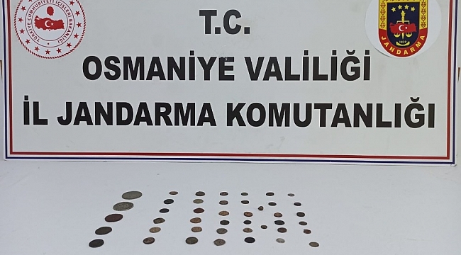 Osmaniye'de 49 adet sikke ele geçirildi