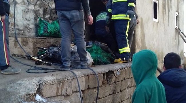 Özalp ilçesinde tandır evi yandı
