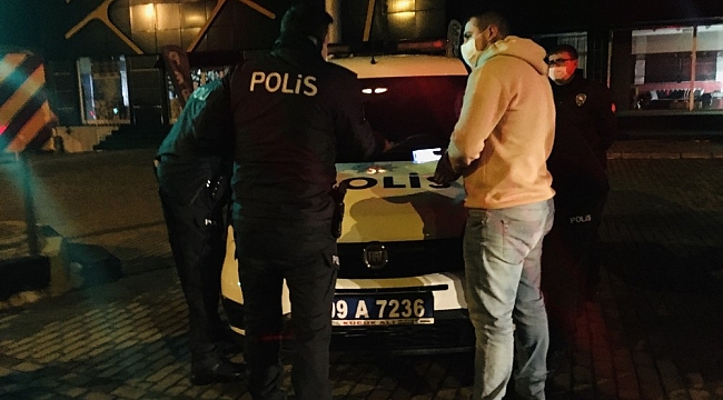 Polisin 'dur' ihtarına uymayan sürücü alkollü çıktı