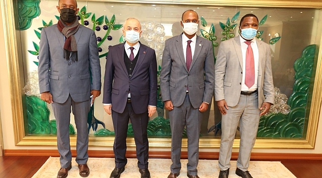 Ruanda heyetinden, Başkan Büyükgöz'e ziyaret