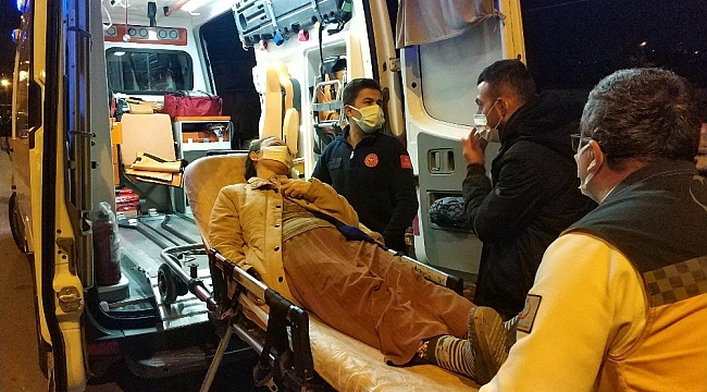 Samsun'da çarpışan otomobiller şarampole yuvarlandı: 2 yaralı