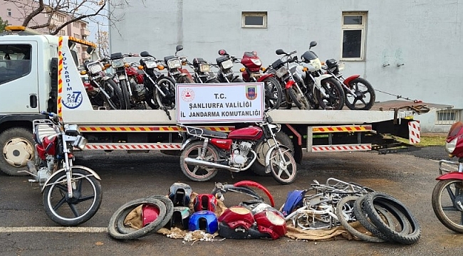 Şanlıurfa'da motosiklet şebekesine operasyon: 6 gözaltı
