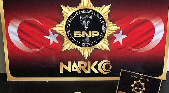 Siirt'te şüphe üzerine durdurulan araçtan uyuşturucu madde çıktı