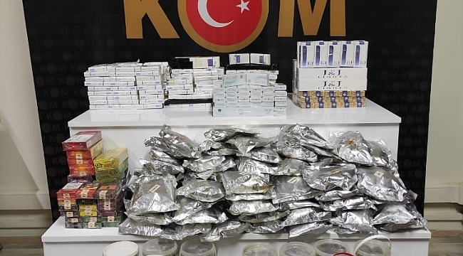 Silifke'de 368 paket gümrük kaçağı sigara ele geçirildi