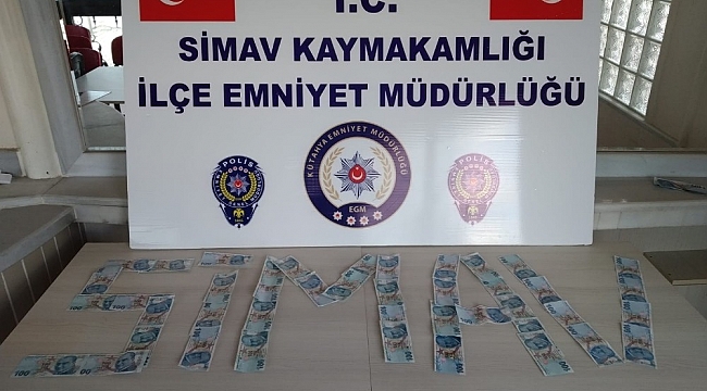 Simav'da sahte para operasyonu: 2 gözaltı