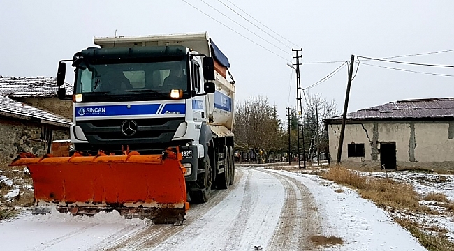 Sincan Belediyesi araç filosuna eklediği yeni araçlarla kışa hazır