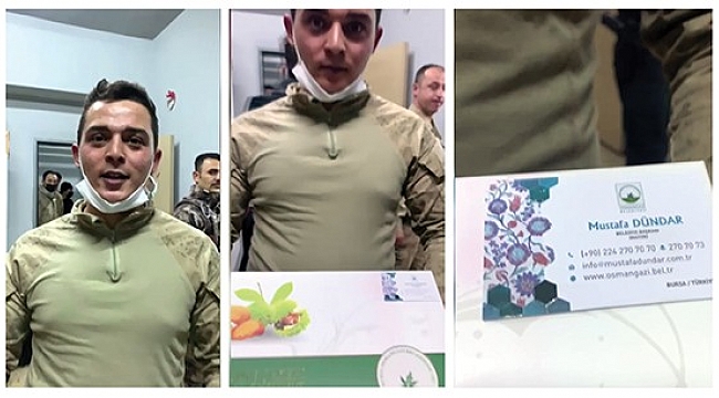 Sınır kahramanlarından Osmangazi'ye selâm