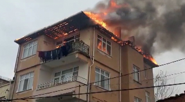 Sinop'ta ev yangını